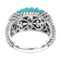 Artisan Balinese Sterling Silver Turquoise Gemstone Ring