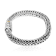 Balinese Artisan 925 Sterling Silver Bracelet with 18K Gold Stripe
Centre Lock