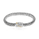 Balinese Artisan 925 Sterling Silver Bracelet with 18K Gold Stripe
Centre Lock