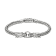 Artisan Balinese Sterling Silver Double Dragon Bracelet