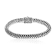 Balinese Artisan 925 Sterling Silver Bracelet with 18K Gold Centre Lock