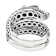 Artisan Balinese Sterling Silver Dragon Ring with Garnet Eyes