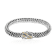 Balinese Artisan 925 Sterling Silver Bracelet with 18K Gold Stripe Lock