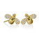 Gumuchian 18kt Yellow Gold Diamond Worker B Stud Earrings