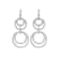 Gumuchian 18kt White Gold and Diamond Convertible Moon Phase Earrings