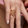 Gumuchian 18kt Rose Gold and Diamond Nutmeg Stackable Ring