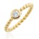 Gumuchian 18kt Yellow Gold and Diamond Nutmeg Stackable Ring