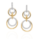 Gumuchian 18kt Yellow Gold and Diamond Convertible Moon Phase Earrings