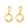 Anniversary100 small pendant earrings in yellow gold 18k