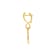 Anniversary100 small pendant earrings in yellow gold 18k