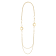 Anniversary100 solid gold mixed link necklace with two rounds elements
in yellow gold 18k