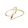 Siracusa cuff yellow gold 18k and one line of 53 white diamonds, 1,43ct
- size M