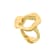 Anniversary100 medium round ring in yellow gold18k