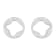 Anniversary100 large round earrings in white gold 18k with white
diamonds pavé 5.13ct