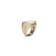 Etna small ring in white matt gold 18k and diamonds pavè 0.96ct
