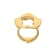 Anniversary100 medium round ring in yellow gold18k