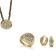 Matera earrings in yellow polish gold 18k and diamonds 0.42ct