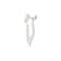 Anniversary100 large round earrings in white gold 18k with white
diamonds pavé 5.13ct