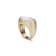 Etna small ring in white matt gold 18k and diamonds pavè 0.96ct