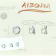 Atolli medium earrings in yellow gold 18k and white  diamonds 0,59 ct