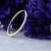 Round White Diamond Delicate Stackable Wedding Band for Her 0.08 ctw in Gold