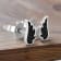 Dazzlingrock Collection Round Black Diamond Angel Wing Stud Earrings for
Women in Sterling Silver