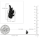 Dazzlingrock Collection Round Black Diamond Angel Wing Stud Earrings for
Women in Sterling Silver