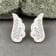 Dazzlingrock Collection Round White Diamond Angel Wing Stud Earrings for
Women in 18K Rose Gold