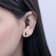 Dazzlingrock Collection Round Black Diamond Angel Wing Stud Earrings for
Women in 14K Rose Gold