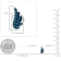 Dazzlingrock Collection Round Blue Diamond Angel Wing Stud Earrings for
Women in Sterling Silver