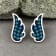 Dazzlingrock Collection Round Blue Diamond Angel Wing Stud Earrings for
Women in 10K Rose Gold