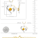 Dazzlingrock Collection Citrine and Diamond Double Heart Pendant with
Chain in 14K Gold