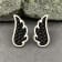 Dazzlingrock Collection Round Black Diamond Angel Wing Stud Earrings for
Women in 14K Yellow Gold