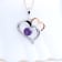 Dazzlingrock Collection Amethyst and Diamond Double Heart Pendant with
Chain in 18K Gold