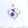 Dazzlingrock Collection Amethyst and White Diamond Double Heart Pendant
with Chain in 14K Gold