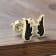 Dazzlingrock Collection Round Black Diamond Angel Wing Stud Earrings for
Women in 14K Yellow Gold