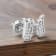Dazzlingrock Collection Round White Diamond Angel Wing Stud Earrings for
Women in 18K White Gold
