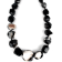 Black Moon Tumbled Nugget Graduated Agate Knotted Necklace, Handmade by
Amber Planet Earth.