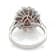 1.57 Ctw Fancy Color Diamond and 0.6 Ctw White Diamond Ring in 14K WG
