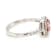 0.83 Ctw CVD Pink Diamond and 0.34 Ctw White Diamond Ring in 14K WG