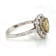 1.5 Ctw Fancy Color Diamond and 0.39 Ctw White Diamond Ring in 14K WG