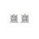 2.00 d.e.w cts Bella Moi Moissanite Stud Earrings