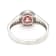1.01 Ctw CVD Pink Diamond and 0.35 Ctw White Diamond Ring in 14K WG