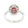 1.15 Ctw CVD Pink Diamond and 0.54 Ctw White Diamond Ring in 18K WG