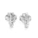 1.74 Ctw Lab Grown White Diamond Earring in 14K WG