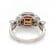 2.27 Ctw Fancy Color Diamond and 0.76 Ctw White Diamond Ring in 14K WG