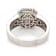 0.30Cts Pie Cut Diamond and 0.95Cts White Diamond Accents Ring in 14K