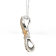 1.05Ctw Multi Diamond Pendant in 14K Two Tone