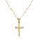 14K Gold Cross Pendant on a 20 inch 14K Gold Chain