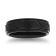Tungsten Black Ion Plating Ribbon Pattern Mens Band